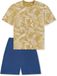 SCHIESSER Nachtkledij ' Nightwear ' blauw / kaki / wit