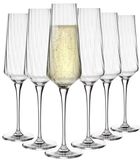 KROSNO GLASS KROSNO LUMI – Set van 6 Champagneglazen van 200 ml