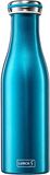 Lurch 240851 Thermosfles voor warme en koude dranken van dubbelwandig roestvrij staal, 0,5 l, waterblauw