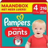 Pampers Baby Dry Pants Maat 4 Mega Pack 216 stuks 9-15 kg