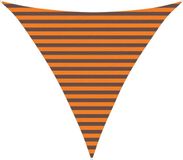 vidaXL Zonneschaduw Driehoekig 3 x 3 x 3 m Polyester Oxford Oranje en Bruin