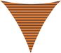 vidaXL Zonneschaduw Driehoekig 3 x 3 x 3 m Polyester Oxford Oranje en Bruin