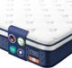 Vasagle Matelas à ressorts ensachés avec mousse à mémoire de gel et confort - 200 x 160 x 20 cm - Bleu