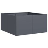 VidaXL Plantenbak Staal Antraciet 80x80x40 cm