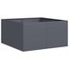 VidaXL Plantenbak Staal Antraciet 80x80x40 cm