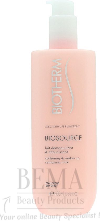 Biotherm Biosource Softening & Make-up Removing Milk Reinigingsmelk 400 ml