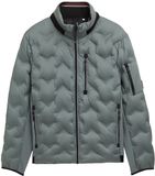 Tom Tailor - Veste matelassée hybride avec capuche dissimulable - Taille S - washed jasper green