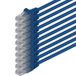 1aTTack.de CAT.6 CAT6 Ethernet LAN-netwerkkabel 0,25 m blauw 10 stuks