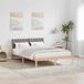 Maison Exclusive - Cadre de lit, marron et taupe, 160 x 200 cm, pin massif