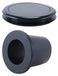Bagues et couvercles en silicone pour meubles de terrasse avec parasol, 2 ensembles, noir