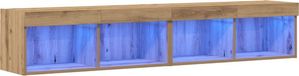vidaXL Ensemble de meubles TV, 2 pièces, Chêne Artisan Bois d'ingénierie