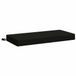 vidaXL Bankkussen SOEST 100% Polyester Zwart 60 x 40 x 8 cm