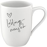 Villeroy & Boch Becher mit Henkel 'Lieblingsmensch' Statement 290 ml