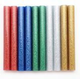 GLOREX hete lijmsticks, 10 stuks, 1,1 x 10 cm, glitter
