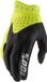 100% iTrack MX Handschoenen Zwart/neon-geel Maat XL Mannen Textiel