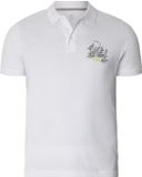 Jan Vanderstorm heren Poloshirt - 76/78 - wit - Plus Size