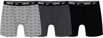 Nike Sportswear Nike Kids 9n0847 Boxers 3 Pack Light Smoke Gray 6-10 Years Boys Cotton