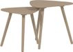 WOOOD Nila Bijzettafels - Hout - Zand - Set van 2