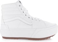 Vans UA SK8-Hi Stacked Hoge sneakers Dames Wit Canvas Rubber