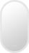 Happiq Miroir de salle de bain LED ovale Luxeon - 50x80cm - Dimmable - Argent