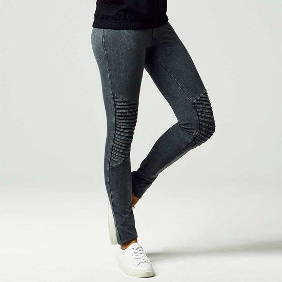 Urban Classics Jersey Dames Legging - donkergrijs - XL