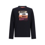 TYGO & vito longsleeve met print - zwart