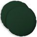 vidaXL - Taie d'oreiller - 2 pièces - HEERLEN - Vert foncé - Ø 30 cm - Satin de coton