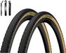 Continental 2 x Terra Speed Protection TL-Ready E-25 27,5 x 1,50 (40-584) Zwart/Crème inclusief bandenlichters