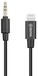 Boya BY-K1 Audio Adapter - 3.5mm to Lightning - Black
