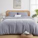 Mousseline Ensemble de literie gris clair, 240 x 220 cm