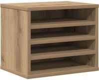 vidaXL Bureau organizer Artisan Eiken 36 x 26 x 29,5 cm Bewerkt hout