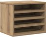vidaXL Bureau organizer Artisan Eiken 36 x 26 x 29,5 cm Bewerkt hout