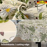 ANRO Tafelkleed Kamille Groen Ovaal 220x140cm