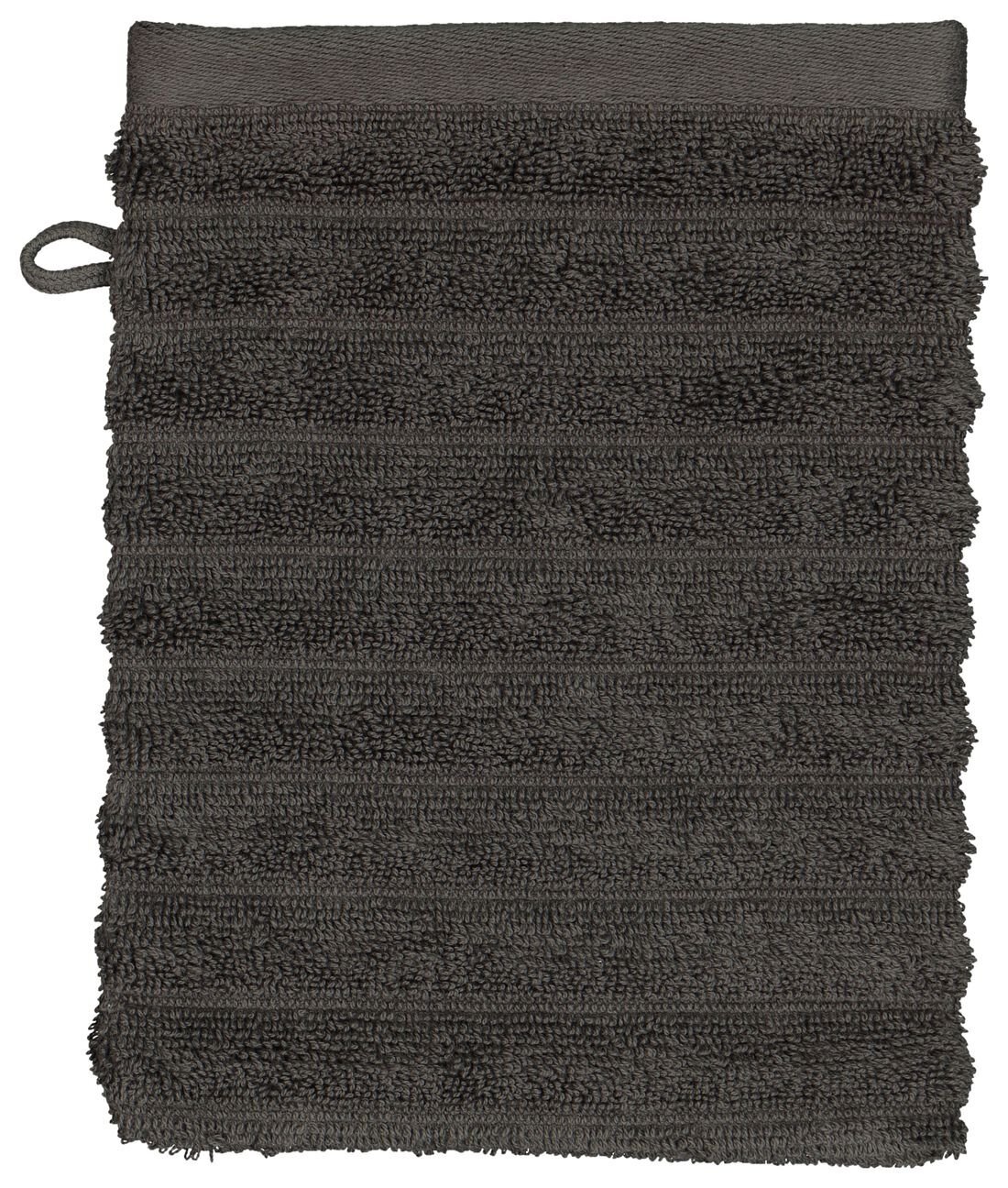 HEMA HEMA Handdoek Zware Kwaliteit Structuur Wit Donkergrijs (donkergrijs)