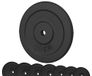 G5 HT SPORT Halterschijven van gietijzer, gatdiameter: 25 mm, voor sportschool en thuisgymnastiek, 0,5 tot 20 kg, voor halters en lange halters