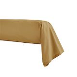 Kussensloop Essix - Première - Effen rolkussensloop van perkal katoen 43x190 Sahara