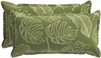 vidaXL - Kussensloop - 2 stuks - Houten Blad Design - 40 x 80 cm - Polyester