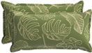 vidaXL - Kussensloop - 2 stuks - Houten Blad Design - 40 x 80 cm - Polyester