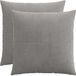 vidaXL - Kussensloop - 2 stuks - ALMELO - Lichtgrijs - 60 x 60 cm - corduroy