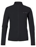 VAUDE Women's Matera LS Tricot II, fietskleding, Dames, Sporttrui, Lange mouw, Opstaande kraag, Zijzakken, Rits, Effen, black, Maat 34