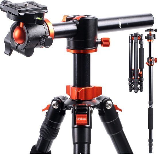 K&F Concept SA254T2 Tripod - Aluminium