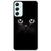 Samsung Galaxy A34 Yeux de chat Verstevigd hoesje met sublimatie bedrukking