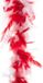 Merkloos Carnaval verkleed veren Boa - rood/witte mix - 2 meter