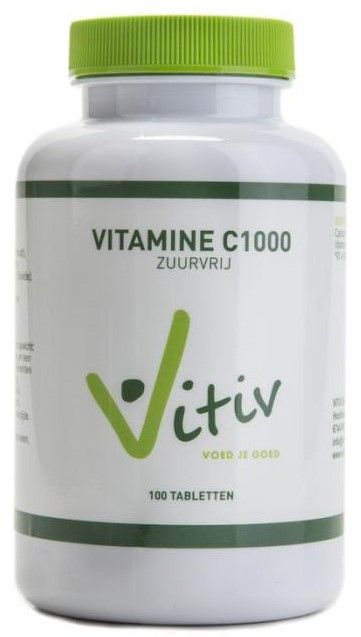 Vitiv Vitamine C1000 Zuurvrij 100 Tabletten