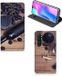 B2Ctelecom Foto hoesje Xiaomi Mi Note 10 Lite - Smart Cover Wijn - Book Case