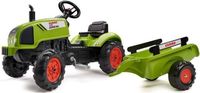 Falk Tracteur avec remorque, Claas Class Arion, adapté aux enfants à partir de 2 ans, avec un capot ouvrable, fabriqué à partir de 75% de plastique recyclé, produit en France
