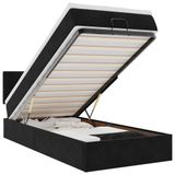 VidaXL Ottoman bed with mattress 80x200cm velvet black