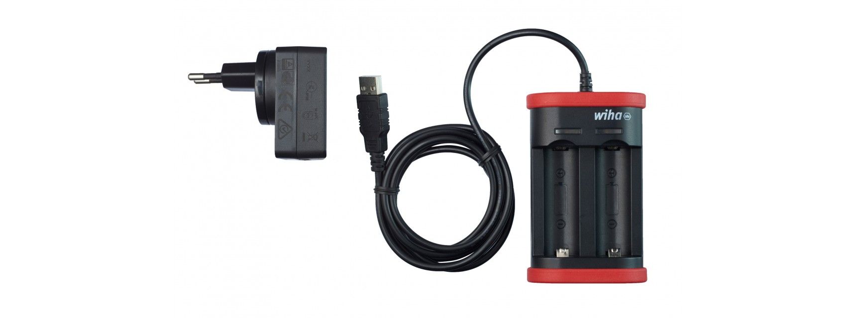 Wiha 599002 3.7V Charger For Battery Type 18500 Li-ion - With USB - In L-Boxx Mini