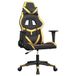 VidaXL Fauteuil de jeu avec fonction de massage, noir et or, similicuir