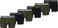 Puma Boxershorts Everyday Placed Logo - 6 pack - Donkergroen - Heren Ondergoed - Maat XL